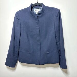 Pendleton wool Navy zip up structured jacket EUC
